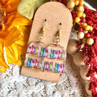 Bookshelf Acrylic Earrings