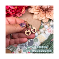 Mini Heart Wood Dangles