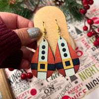 Santa Sub Wood Earrings