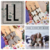 Puppy Wood Earrings