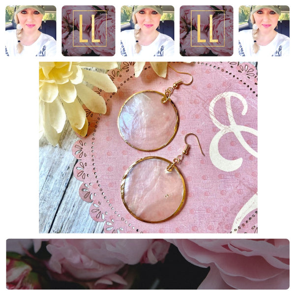 Real Ivory Shell Earrings