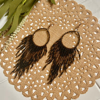 Boho Beaded Hoop Earrings