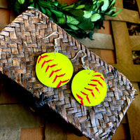 Softball Earrings