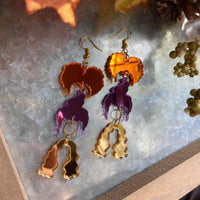 Witch Hair Mirror Acrylic Dangles