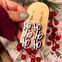 Ho Ho Ho Acrylic Earrings