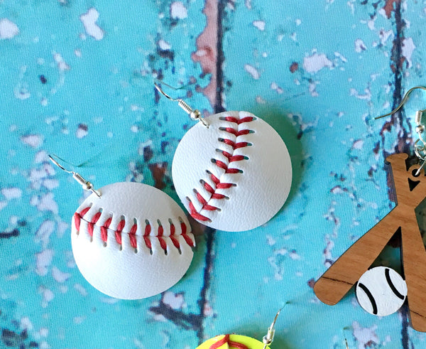 Baseball Earrings