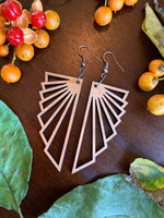 3” Geometric Dangle Earrings