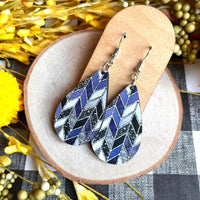 Blue Jay Chevron Sub Earrings