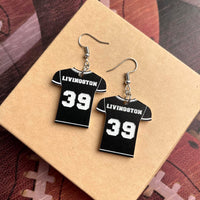 Personalized Jersey Acrylic Earrings