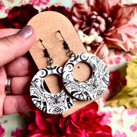 Mystical Clay Hoop Earrings