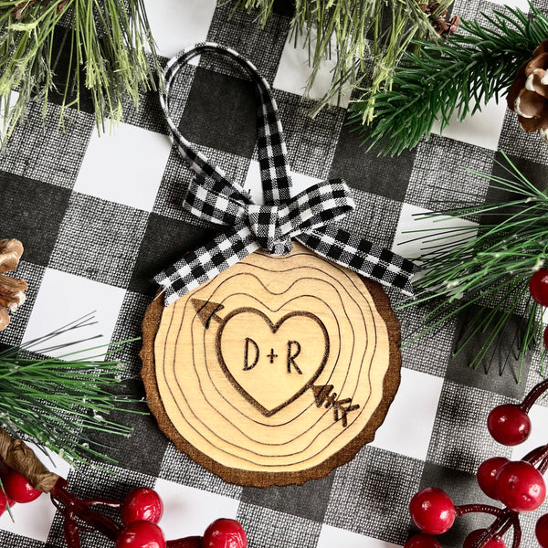 Wood Slice Personalized Ornament Pre-Order